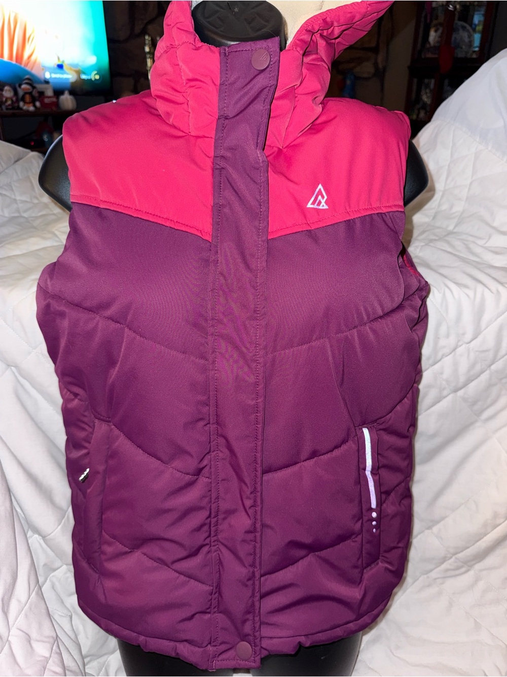 Ripzone Puffer Colour Block Hooded Vest